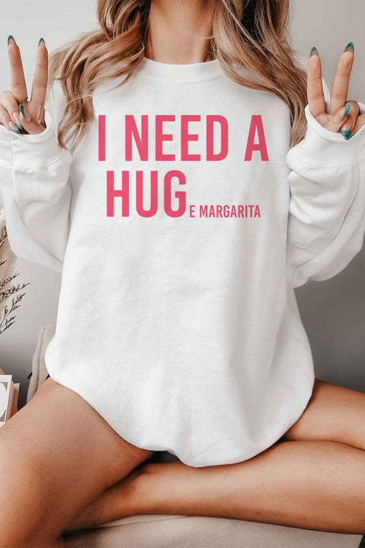 I NEED A HUGE MARGARITA GRAPHIC SWEATSHIRT, Minx Boutique-Southbury, [product tags]