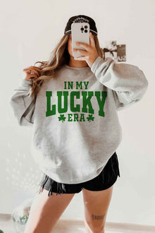  IN MY LUCKY ERA ST PATRICKS GRAPHIC SWEATSHIRT - [product_category], Minx Boutique-Southbury