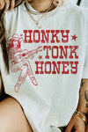 HONKY TONK HONEY WESTERN GRAPHIC TEE, Minx Boutique-Southbury, [product tags]
