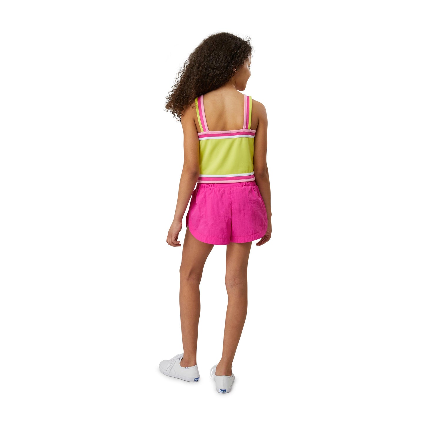 Habitual Girl Neon Contrast Trim Tank Top Top