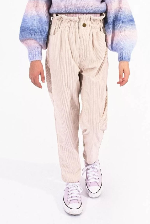 Mini Molly Girls Paper Bag Corduroy Pants