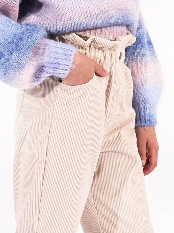 Mini Molly Girls Paper Bag Corduroy Pants