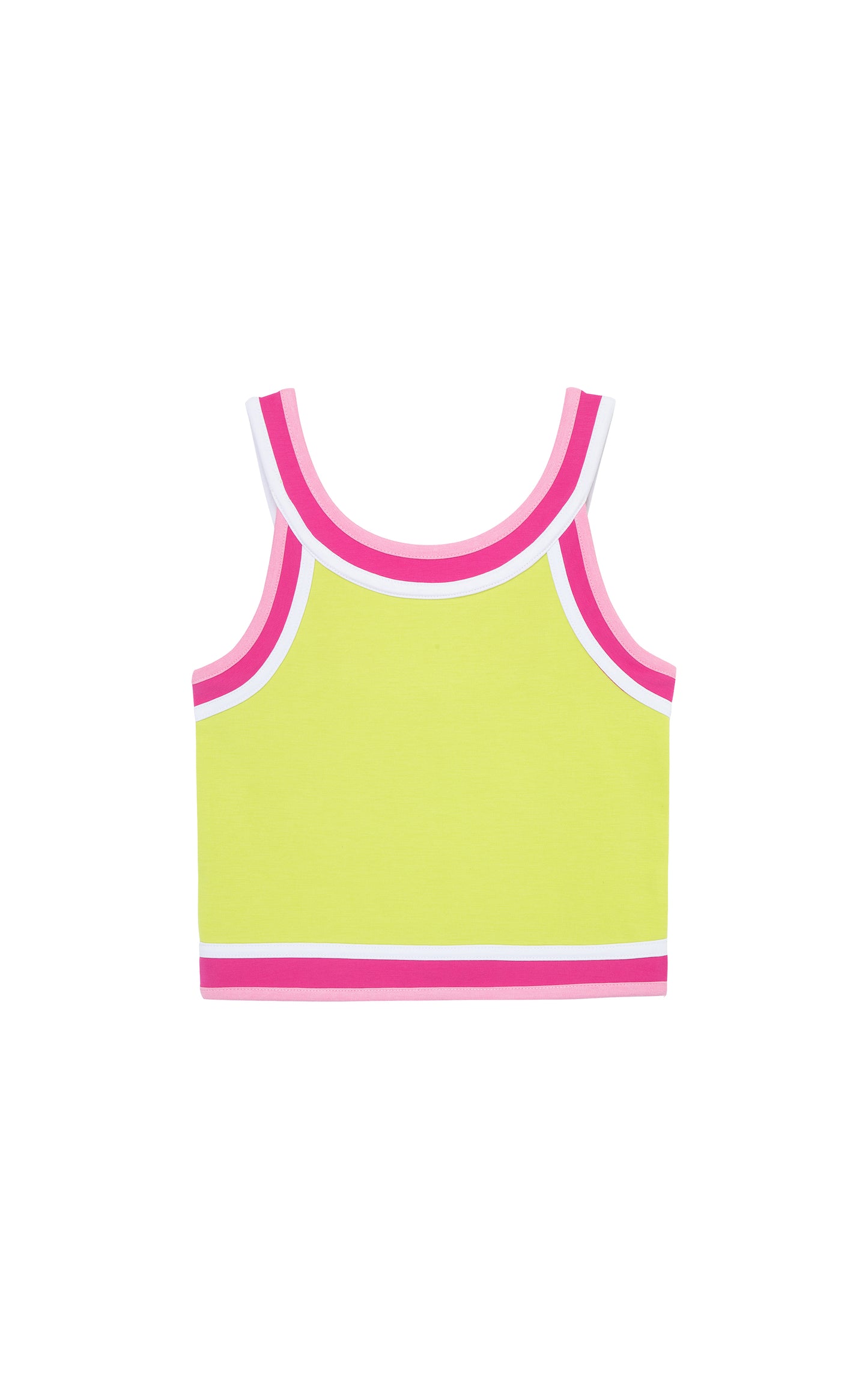 Habitual Girl Neon Contrast Trim Tank Top Top
