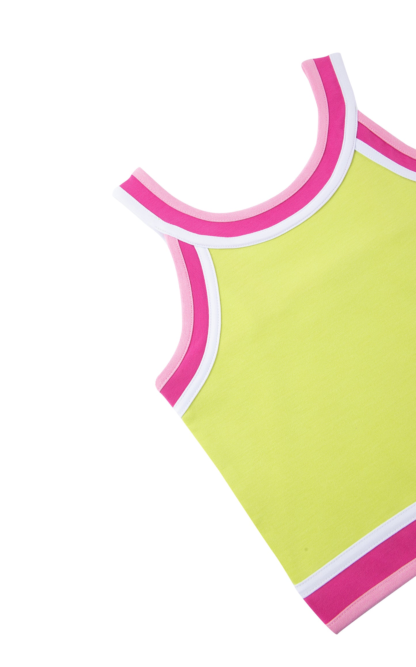 Habitual Girl Neon Contrast Trim Tank Top Top