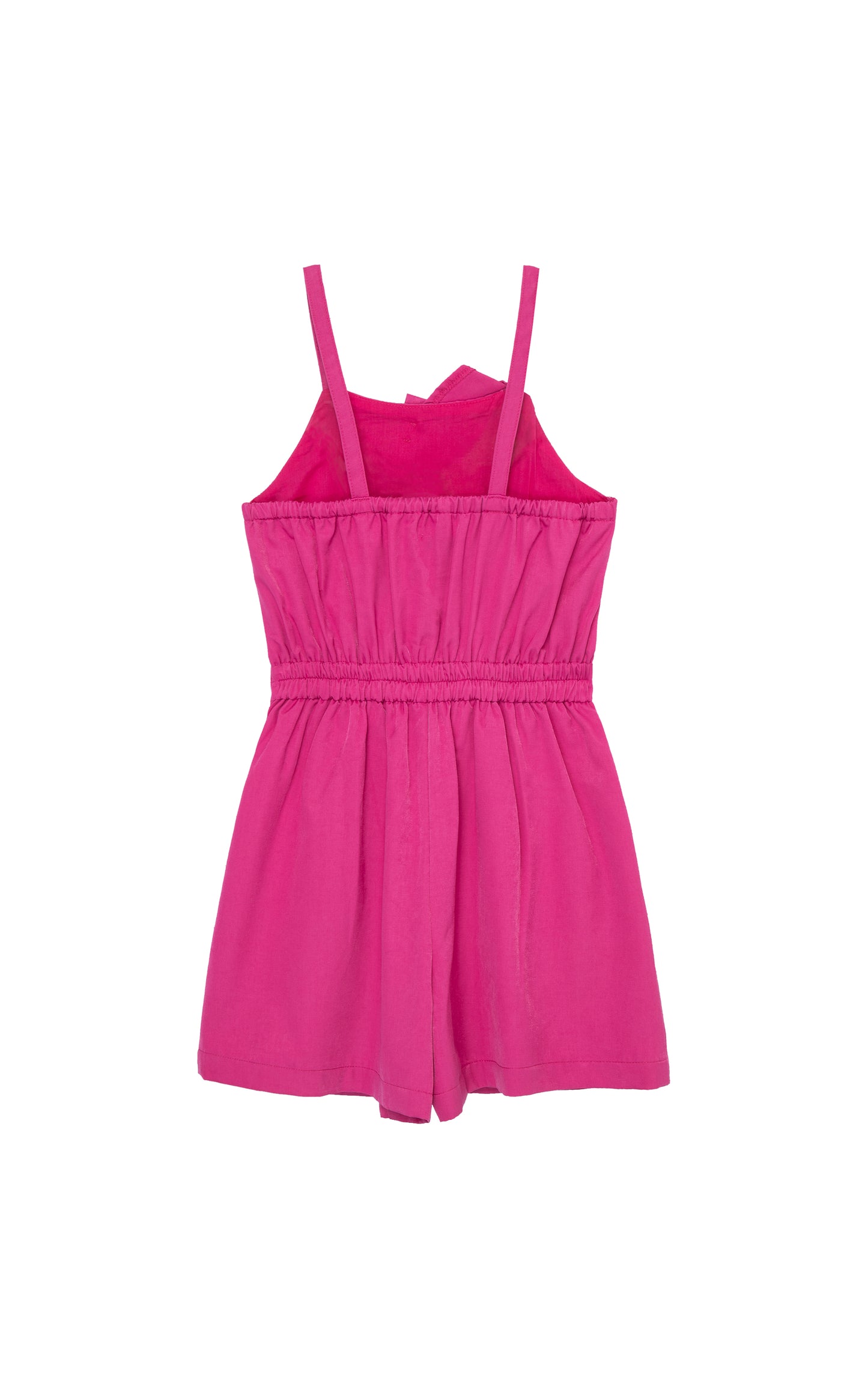 Habitual Girl Fuchsia Pleated Romper Romper