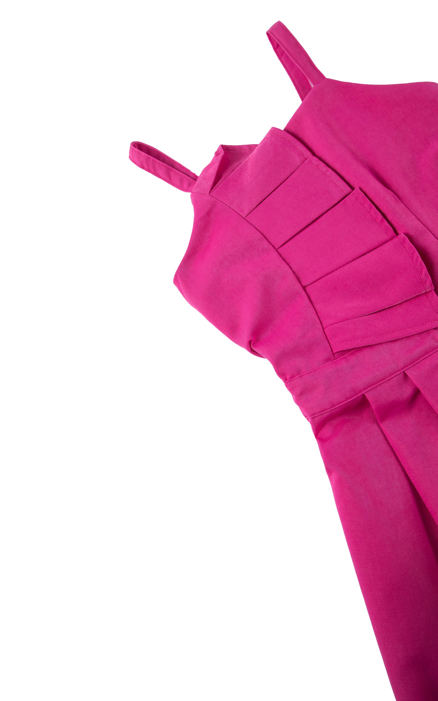 Habitual Girl Fuchsia Pleated Romper Romper