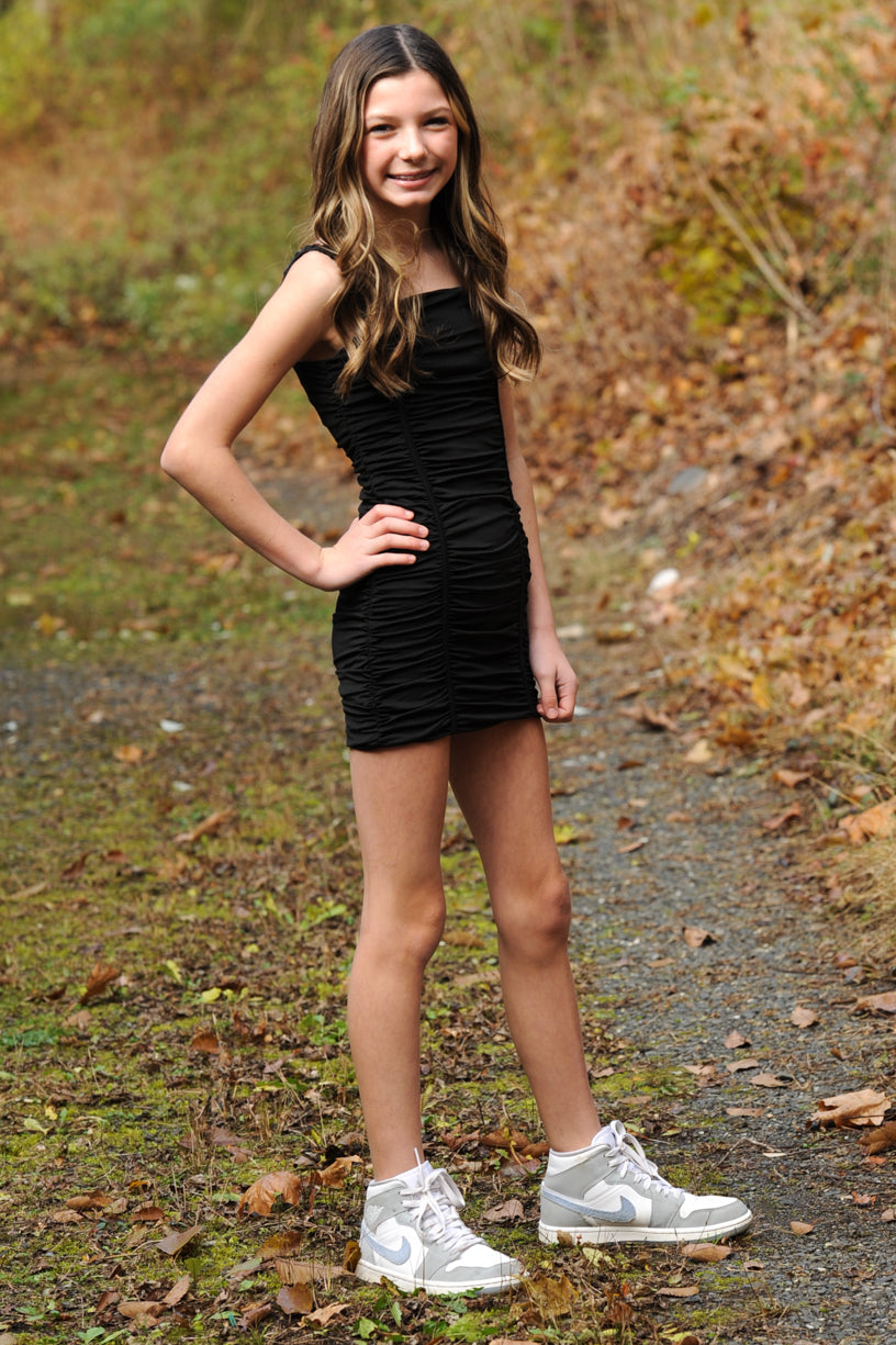 Black Scarlett Mini Dress Tween KatieJNYC