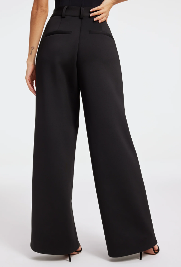 Good American Black Scuba Trouser