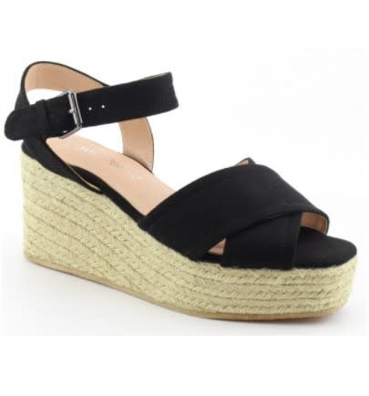 Women's black sandal wedge Shoes