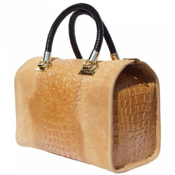 Italian Leather Boston Style Purse Purse