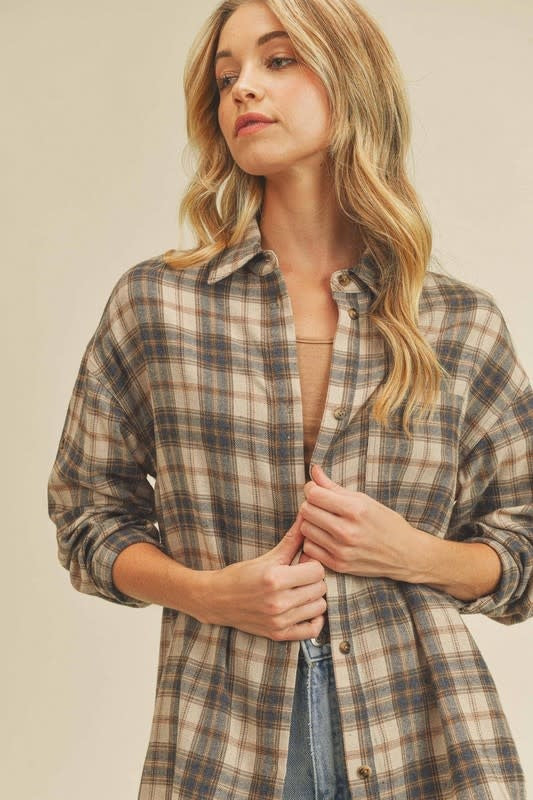 Button Down Plaid Shirt Shirt