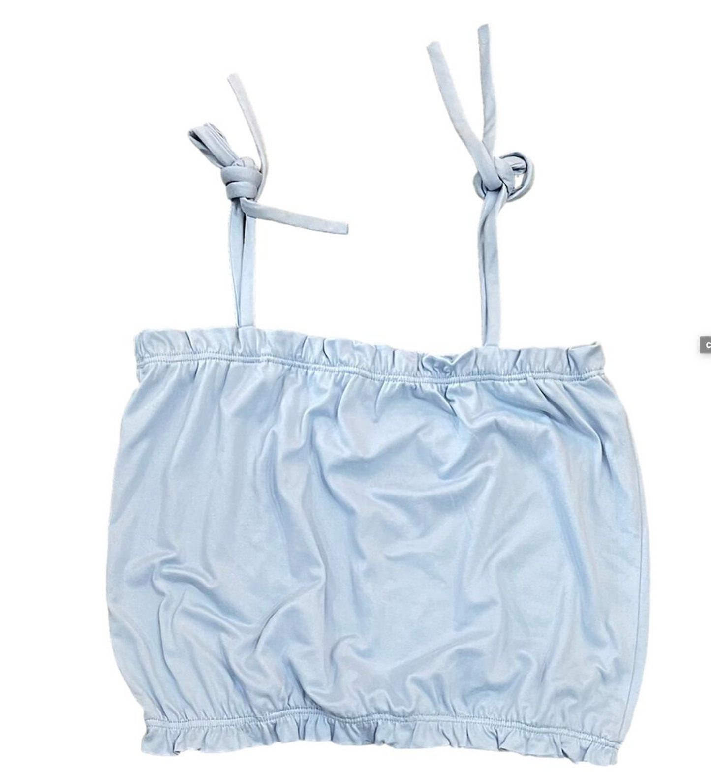 Tween Light Blue Tank with Spaghetti Straps Top