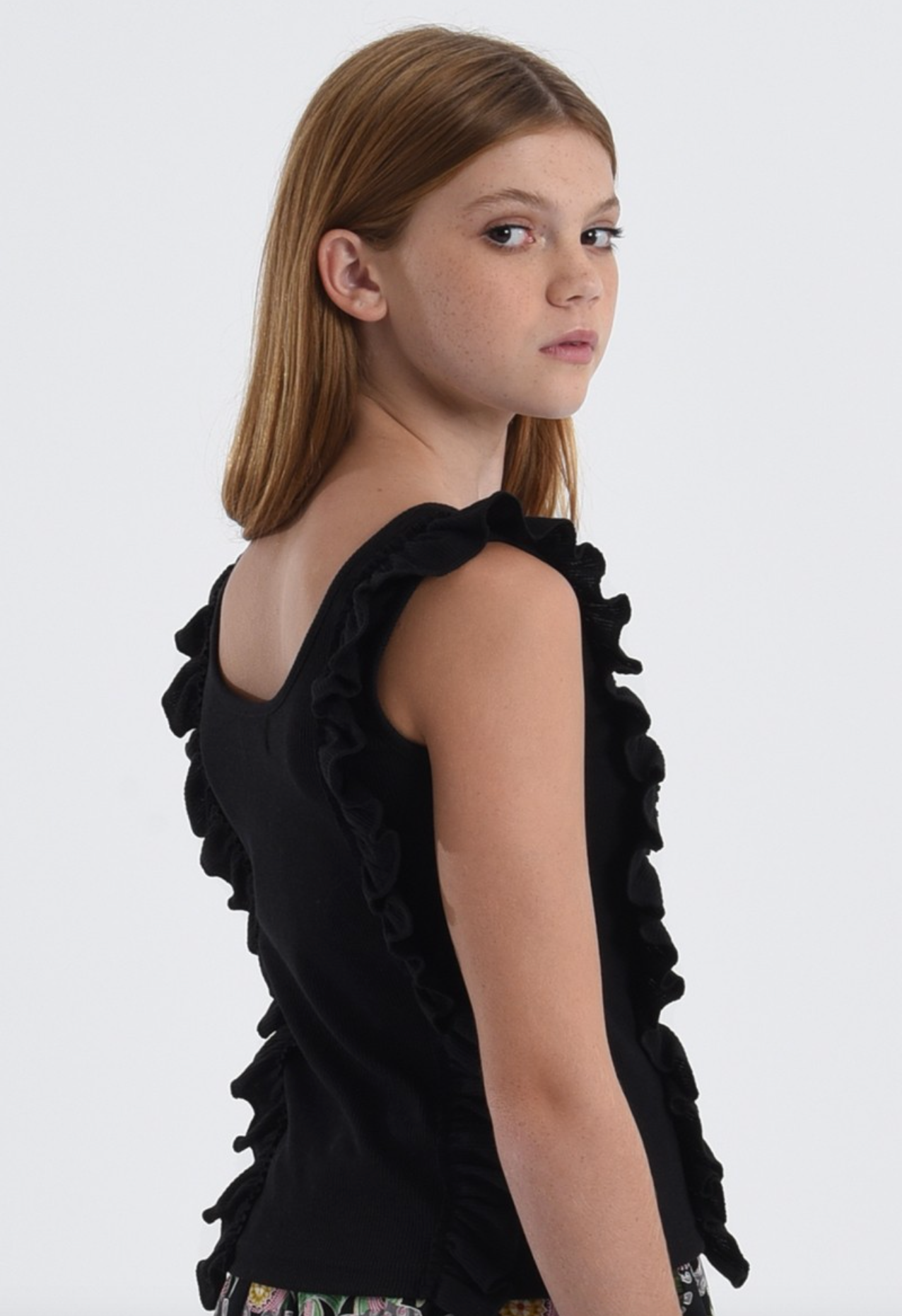 Girls Ruffled Tank Top - Mollly Bracken Shirt