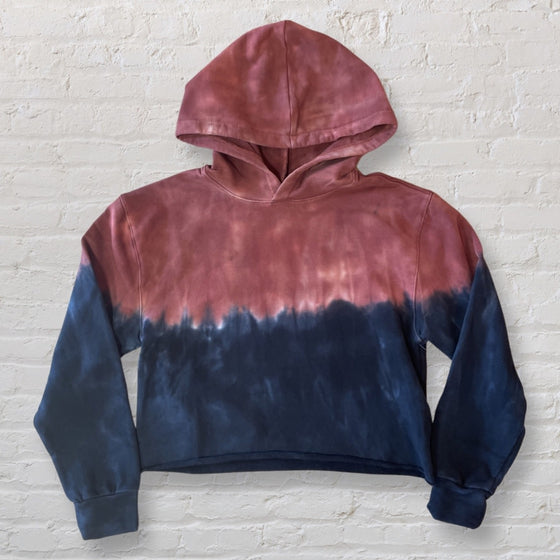 Tractr Girl Fiery Tie Dye Cropped Hoodie - [product_category], Minx Boutique-Southbury