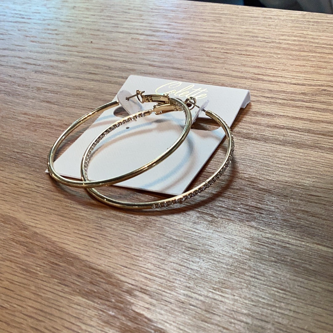 Diamond infinity hoop