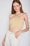 ELASTIC WAISTBAND FRINGED TUBE TOP - [product_category], Minx Boutique-Southbury