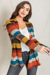 Stripe Elbow Patch Cardigan -Online Only - [product_category], Minx Boutique-Southbury