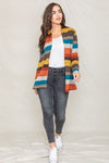 Stripe Elbow Patch Cardigan -Online Only - [product_category], Minx Boutique-Southbury