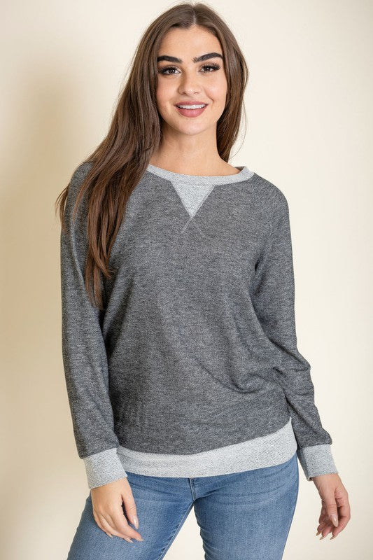 Terry Crew Neck Tunic - [product_category], Minx Boutique-Southbury