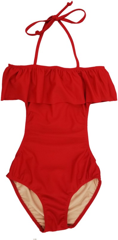 GIRLS ONE PIECE RUFFLE BATHING SUIT - [product_category], Minx Boutique-Southbury