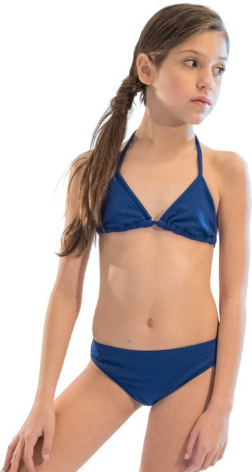 Total Black Luisa Solid Triangle Two Piece Swim Bikini Set - Girls -  ShopperBoard