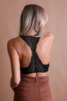  Seamless Front Lace Racerback Bralette, Leto Accessories