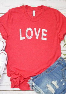  Distressed Love Graphic Tee PLUS - [product_category], Minx Boutique-Southbury
