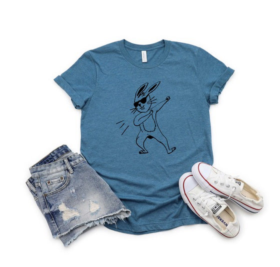Dabbing Bunny Youth Short Sleeve Tee - Online Only - [product_category], Minx Boutique-Southbury