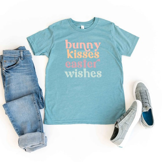 Bunny Kisses Easter Wishes Youth Graphic Tee - Online Only - [product_category], Minx Boutique-Southbury