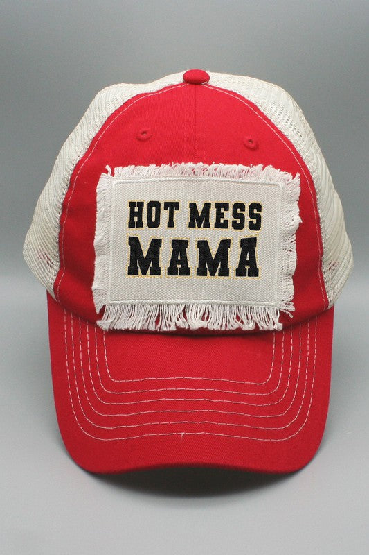 Bold Hot Mess Mama Patch Trucker Hat - [product_category], Minx Boutique-Southbury