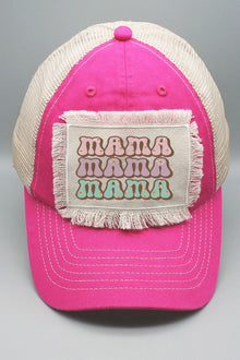  Mama Floral Letters Stack Patch Trucker Hat - [product_category], Minx Boutique-Southbury