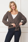 Drop Shoulder Wrap Top With Side Tie - Online Only - [product_category], Minx Boutique-Southbury