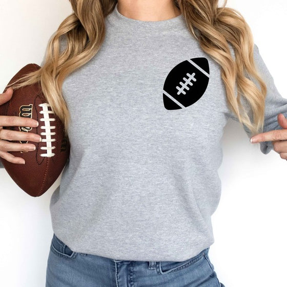 Game Day Football Front & Back Sweatshirt - [product_category], Minx Boutique-Southbury