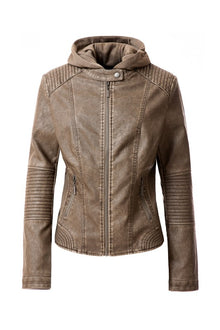  Women's Faux Leather Jacket - [product_category], Minx Boutique-Southbury