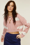 Pink Leia Cropped Cloud Sweater - [product_category], Minx Boutique-Southbury