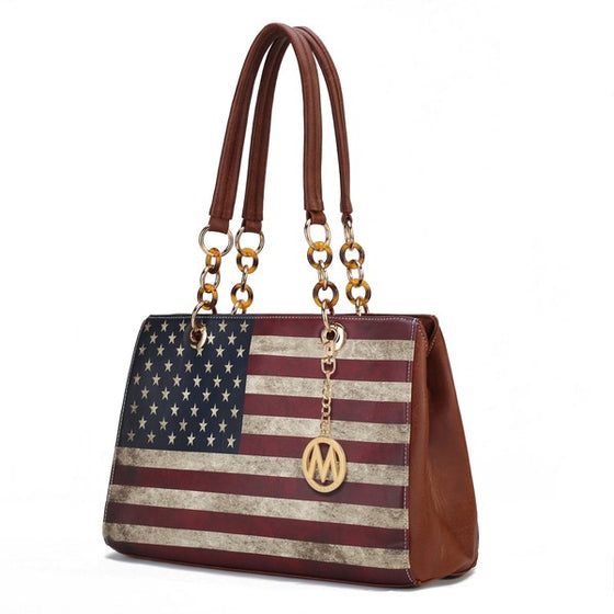 MKF Collection Nevaeh Flag Women Shoulder by Mia k - [product_category], Minx Boutique-Southbury