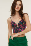 Mable Floral Mesh Cropped Tank Top - [product_category], Minx Boutique-Southbury