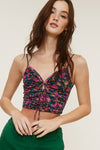 Mable Floral Mesh Cropped Tank Top - [product_category], Minx Boutique-Southbury