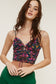 Mable Floral Mesh Cropped Tank Top Top