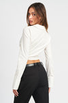 DEEP V NECK CROPPED TOP - [product_category], Minx Boutique-Southbury