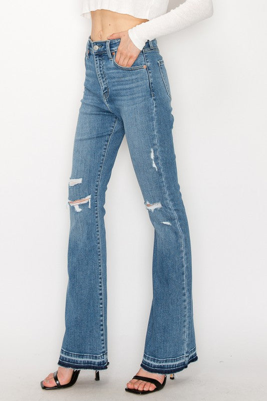 High Rise Skinny Bootcut with Release Hem Jeans - [product_category], Minx Boutique-Southbury