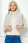 Bubble Corduroy Puffer Vest with Sherpa Lining