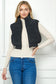 Bubble Corduroy Puffer Vest with Sherpa Lining