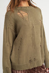 Distressed Oversized Sweater - [product_category], Minx Boutique-Southbury