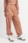 CONTRASTED CARGO JOGGER PANTS - [product_category], Minx Boutique-Southbury