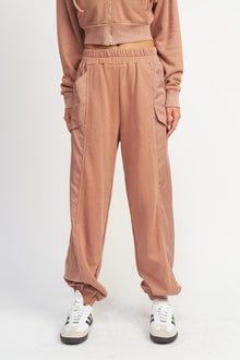  CONTRASTED CARGO JOGGER PANTS - [product_category], Minx Boutique-Southbury