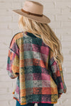 Mustard Red plaid button Shacket Cardigan Sweater - Online Only - [product_category], Minx Boutique-Southbury