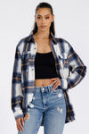 Boyfriend Brushed Flannel Shacket - Online Only - [product_category], Minx Boutique-Southbury