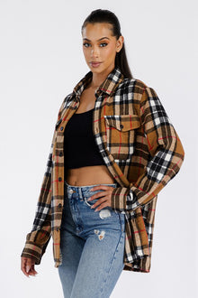  Boyfriend Brushed Flannel Shacket - Online Only - [product_category], Minx Boutique-Southbury
