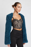 GUCCI BLUE FAUX FUR BOLERO - [product_category], Minx Boutique-Southbury